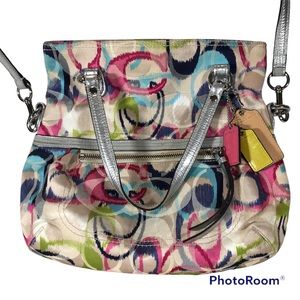 Coach Bright Multi Color Purse